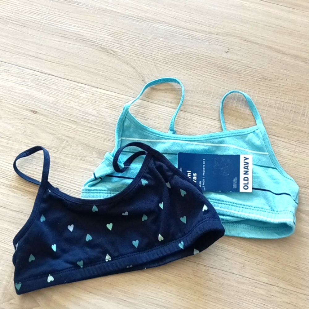 New Old Navy girls Cami bras size 8